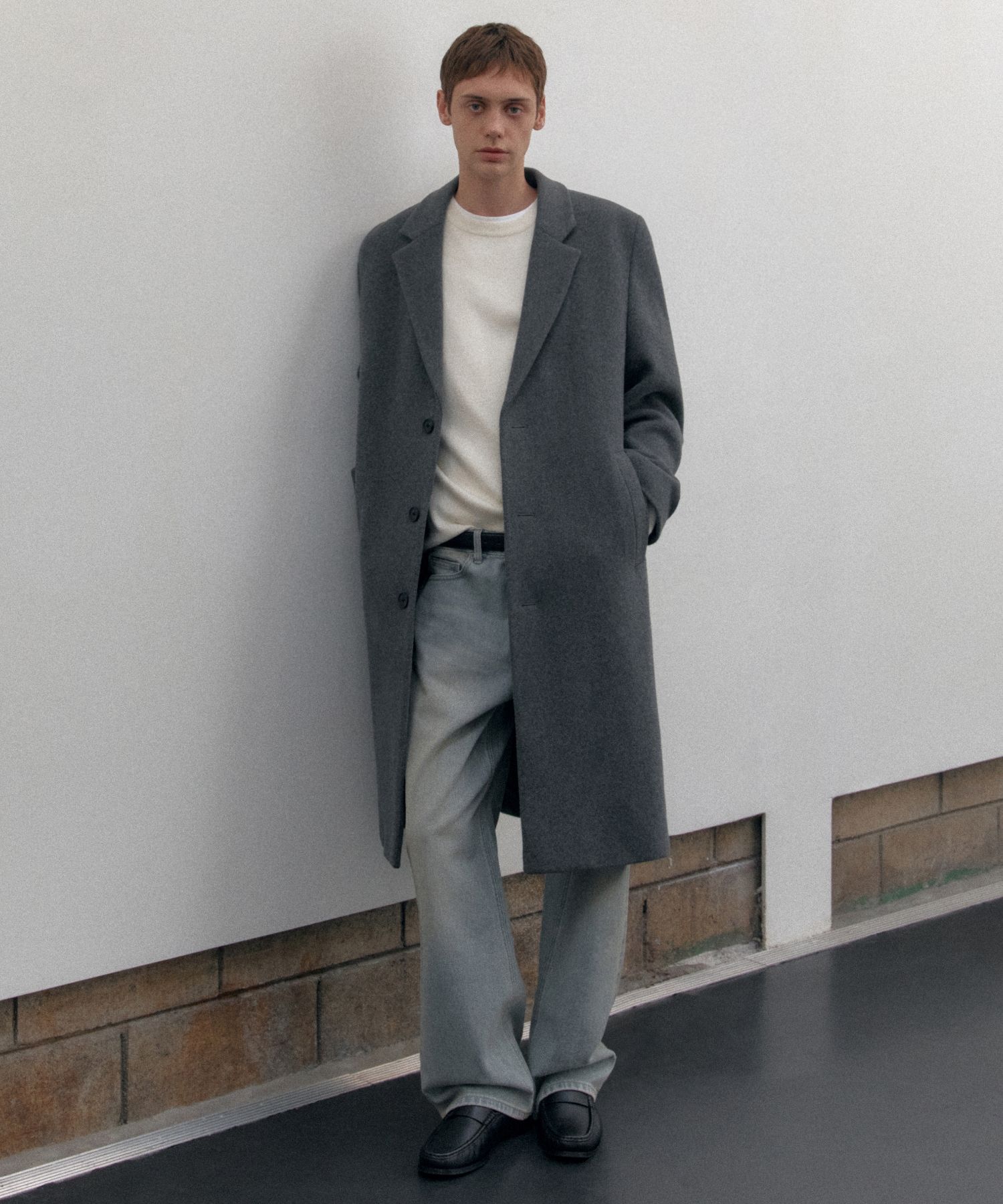 MUSINSA | MUSINSA STANDARD Daily Single Coat [Medium Gray]