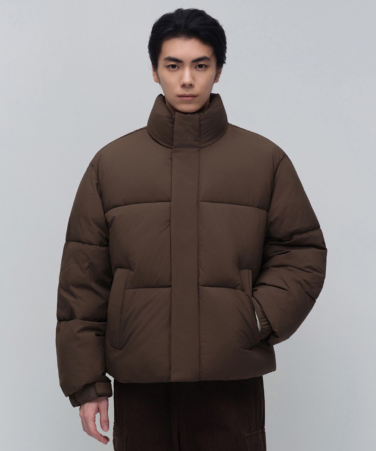 무신사 스탠다드(MUSINSA STANDARD) 데일리 푸퍼 숏 패딩 재킷 [바로크 브라운]