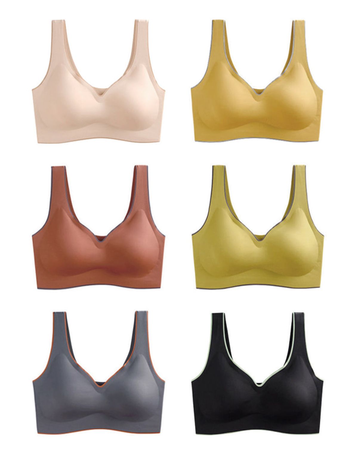 비키니밴더(VIKINI VENDER) 라텍스 심리스 브라탑 6 colors (래쉬가드 이너 추천)