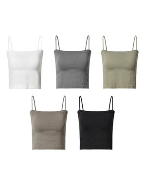 패드 튜브탑 (5 COLORS)