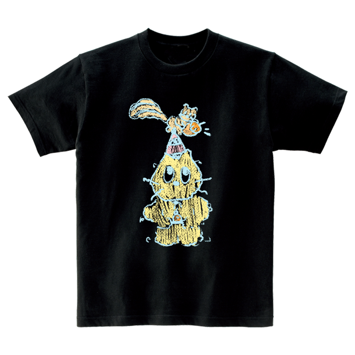 어썸어스(AWESOMEUS) SQUIRREL AND YELLOW CAT T-SHIRTS_4COLOR