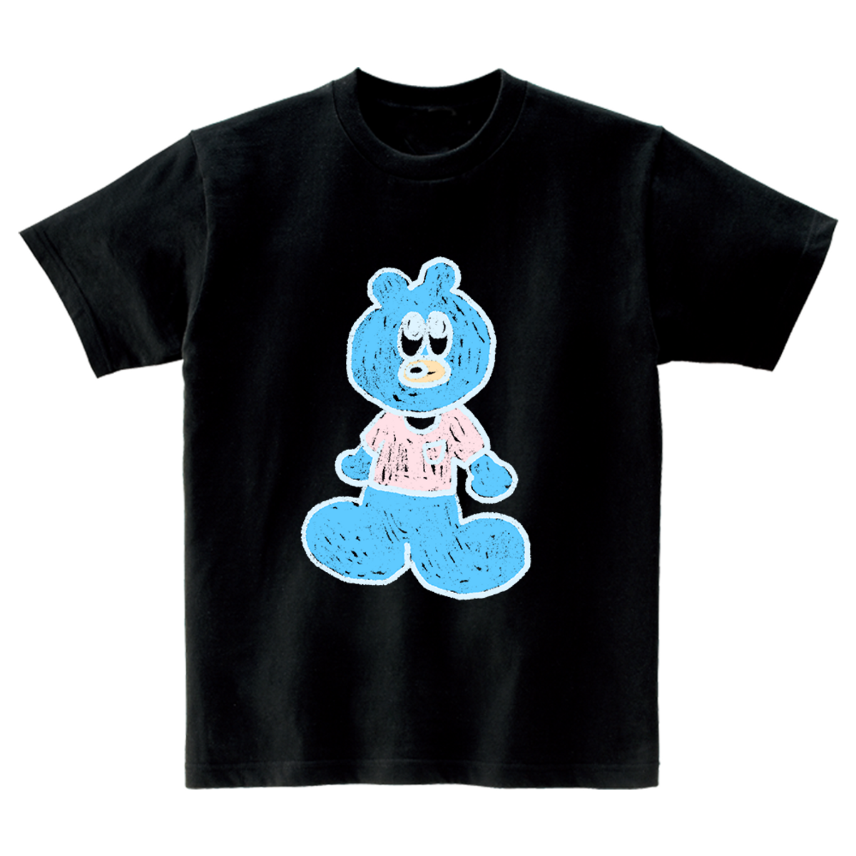 어썸어스(AWESOMEUS) BIG-FOOTED BLUE BEAR T-SHIRTS_4COLOR