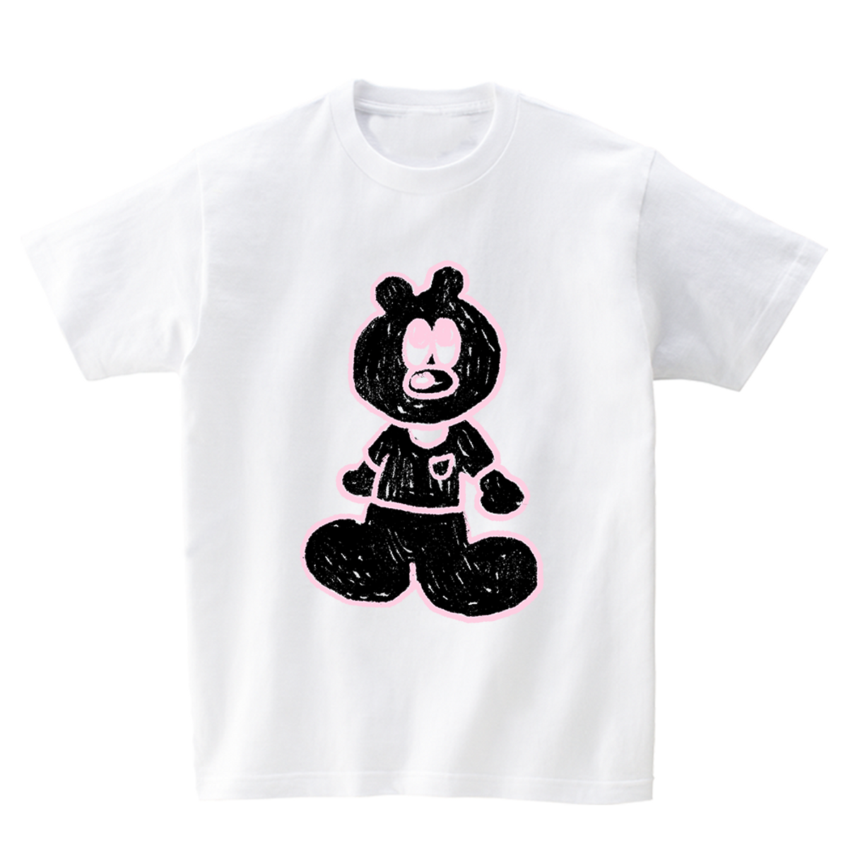 어썸어스(AWESOMEUS) BLACK BIG BEAR T-SHIRTS_4COLOR
