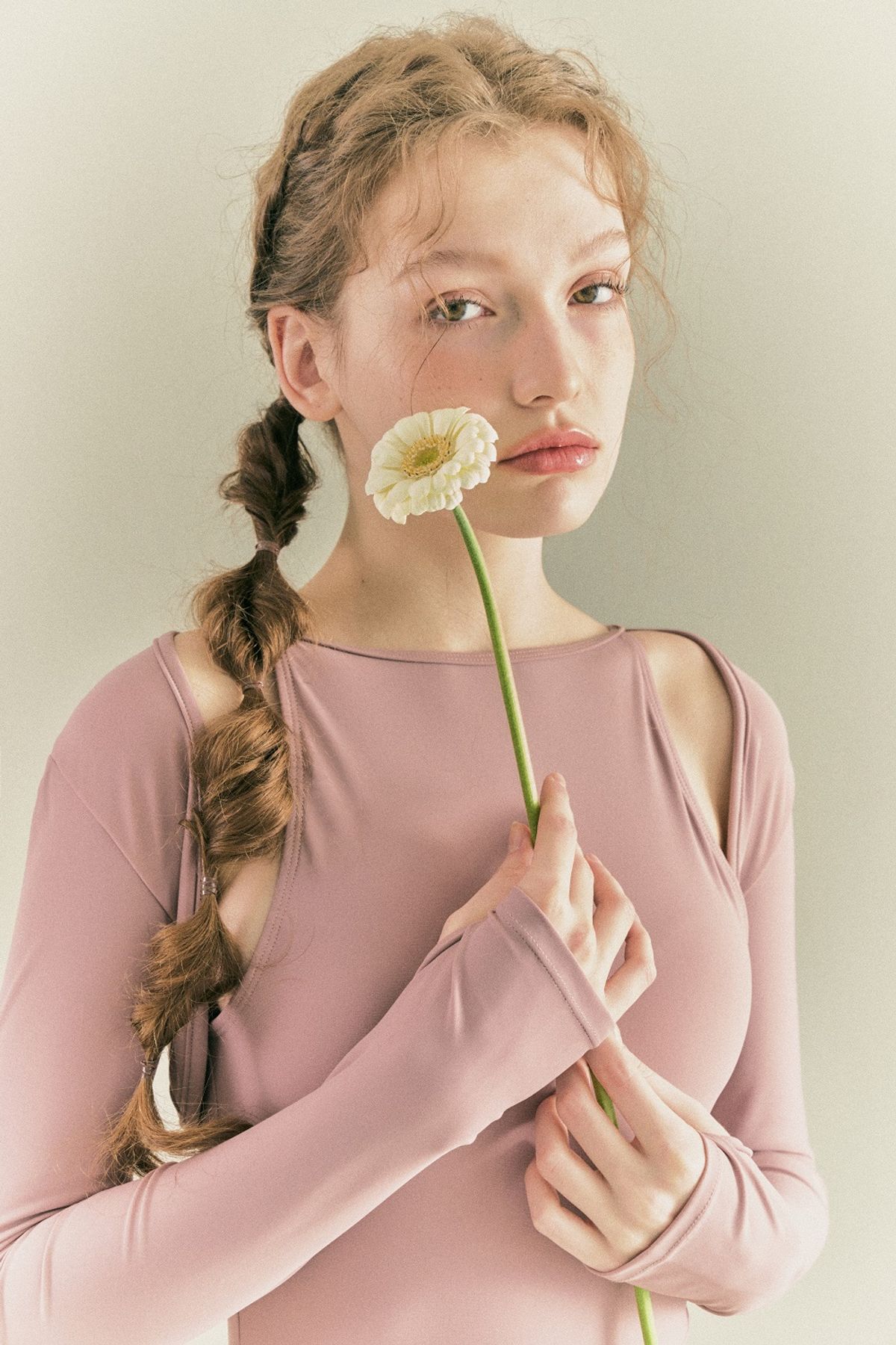 니나코스타(NINACOSTA) LEOTARD BOLERO CARDIGAN_Mauve Pink