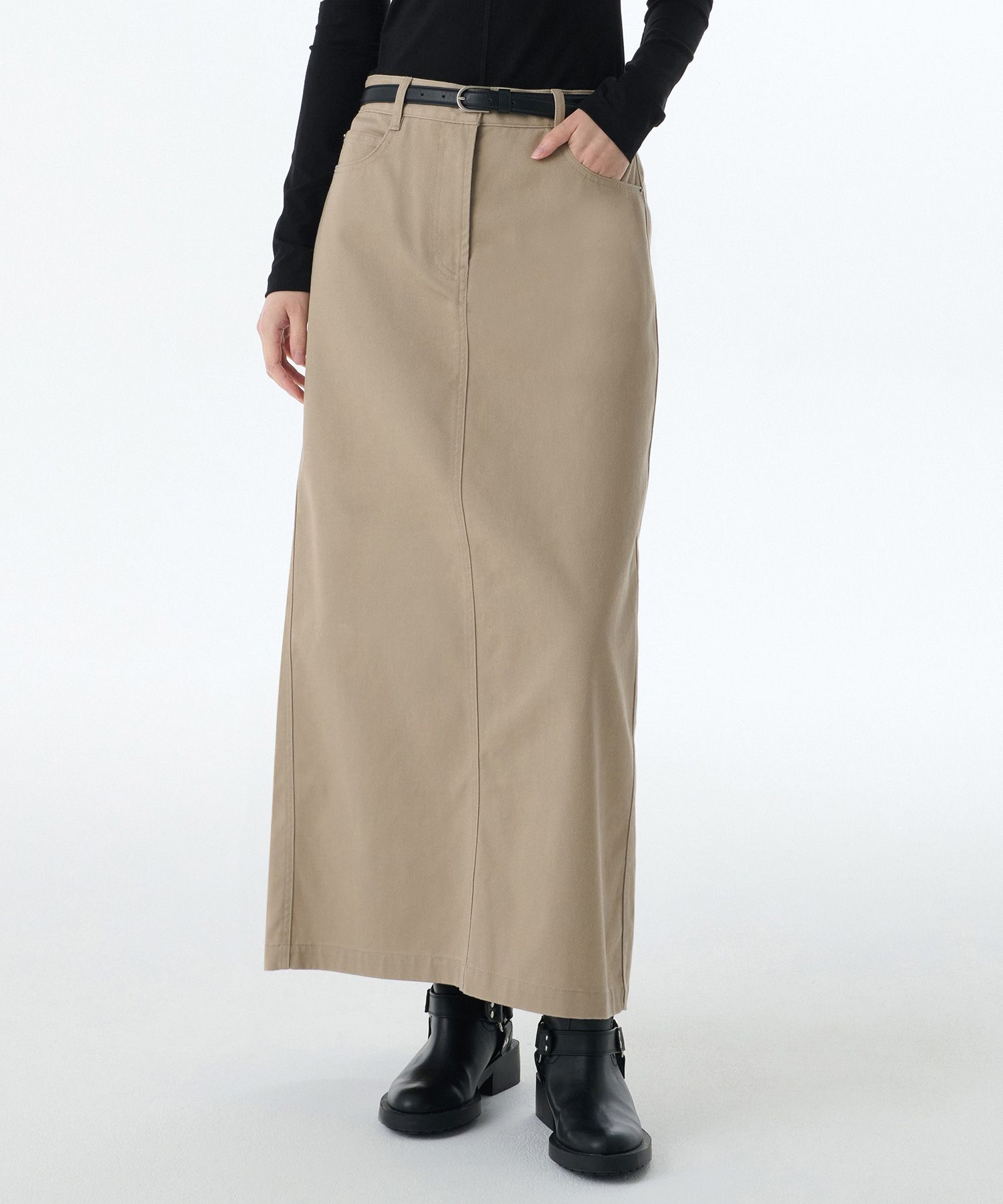 スカート musinsastandardwoman Women's CP Maxi Skirt Beige MWDKS102-BE MUSINSA | MUSINSA STANDARD WOMAN Women's CP Maxi Skirt [Beige]