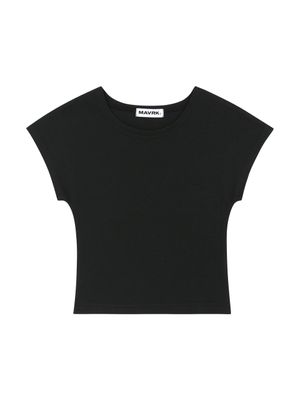 코스모 크롭 티셔츠 [블랙]