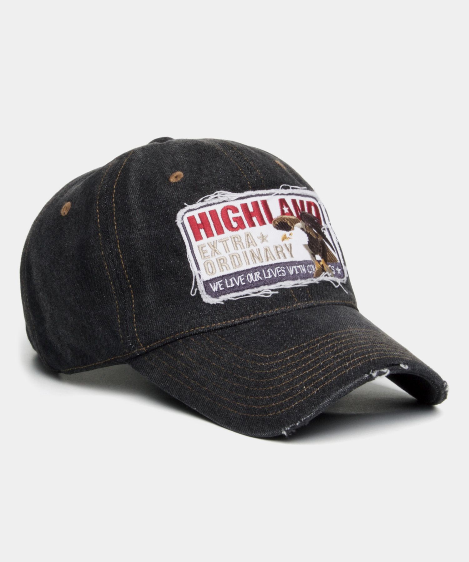 MUSINSA | PLATEAU Washing Ball Cap HIGH EA DENIM CAP BLACK