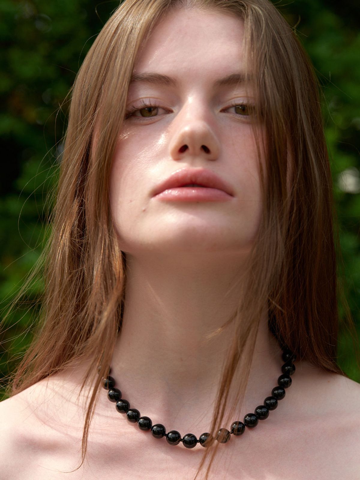 러브미몬스터(LOVE ME MONSTER) Onyx Necklace 10mm (L242MNK020)