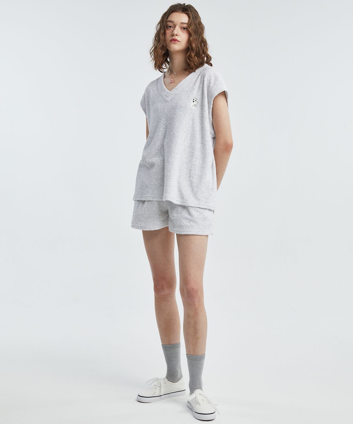 마나비스세븐(MANAVIS7) 타올 밴딩 숏츠 [메란지]