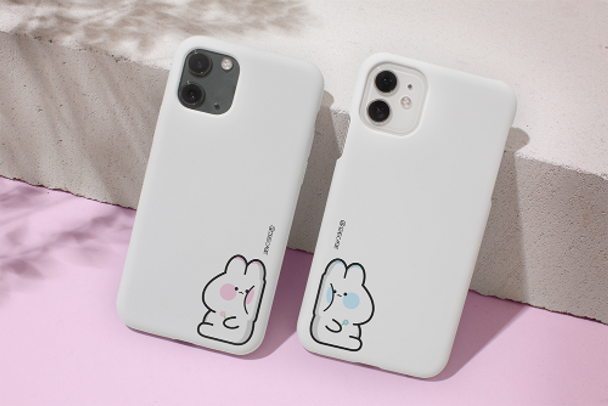 이레케이스앤굿즈(IRECASEGOODS) 토끼 아이폰 갤럭시 커플 전기종 케이스