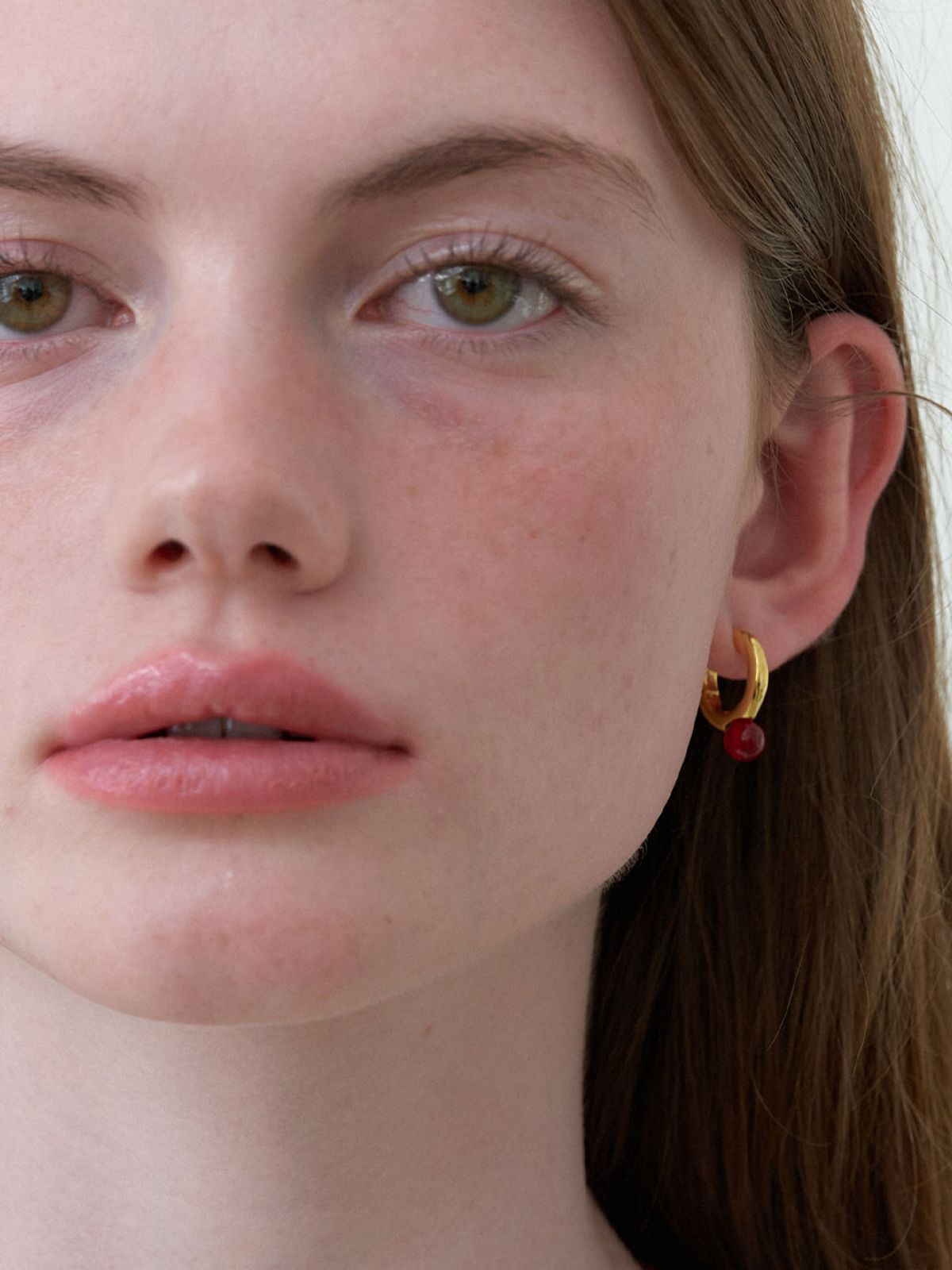 러브미몬스터(LOVE ME MONSTER) Chic Petit Gem Ring Earrings (L242MER040)