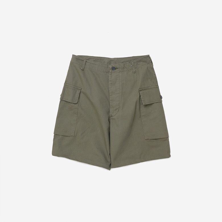 US M-43 HBT Cargo Short Pants - Olive