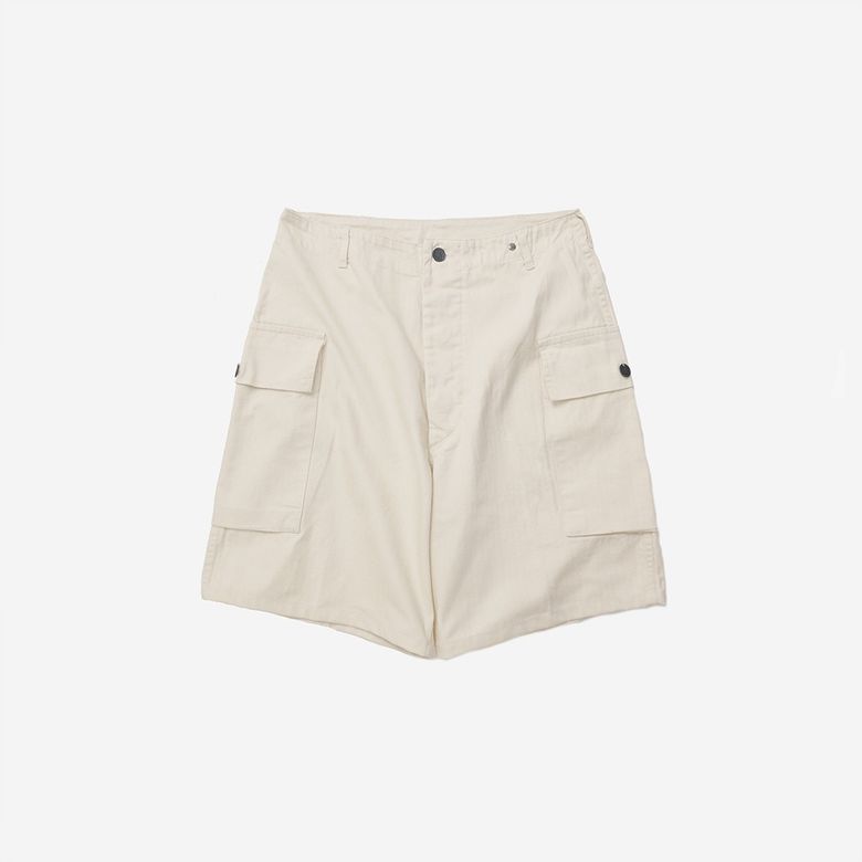 US M-43 HBT Cargo Short Pants - Natural