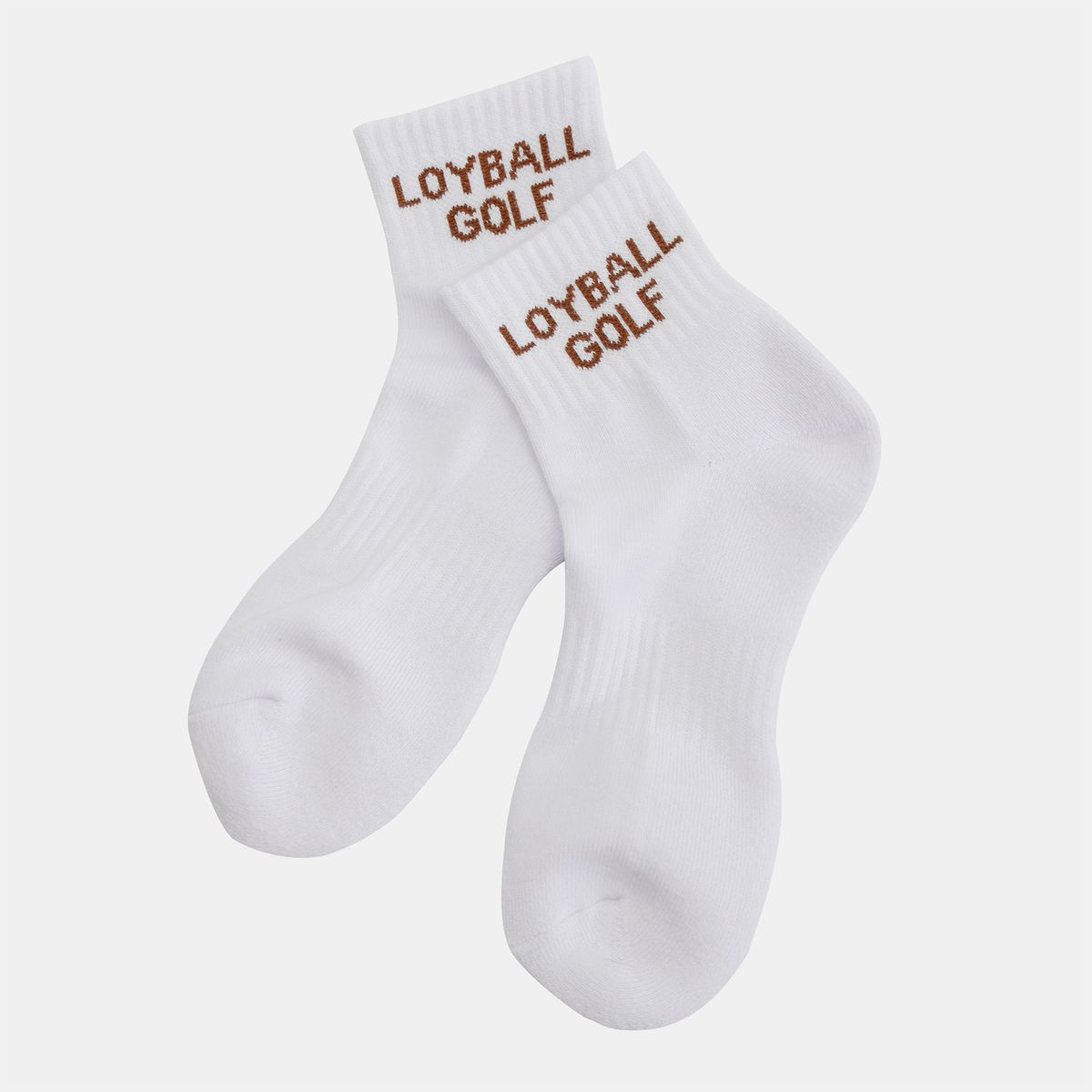 로이볼 골프(LOYBALLGOLF) Low Cut Socks Man - Brown Logo