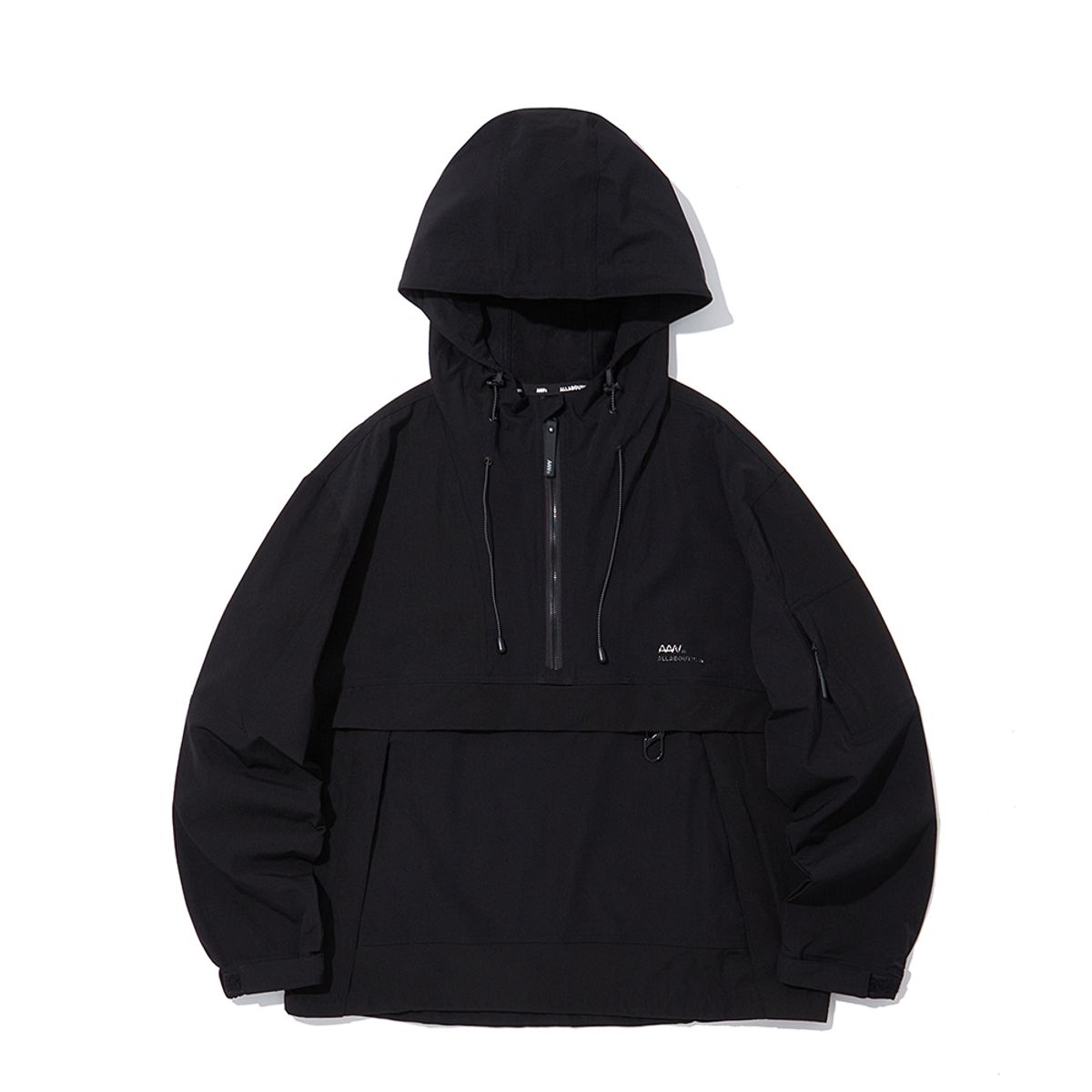 올어바웃뉴(ALL ABOUT NEW) 후드 아노락 블랙 INY3UJ21ABK