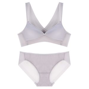 [나는브라] 노와이어 브라헴팬티세트_연그레이