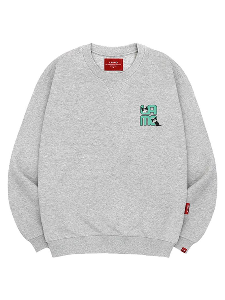 담장고양이 맨투맨 남녀공용 빅사이즈 S~4XL