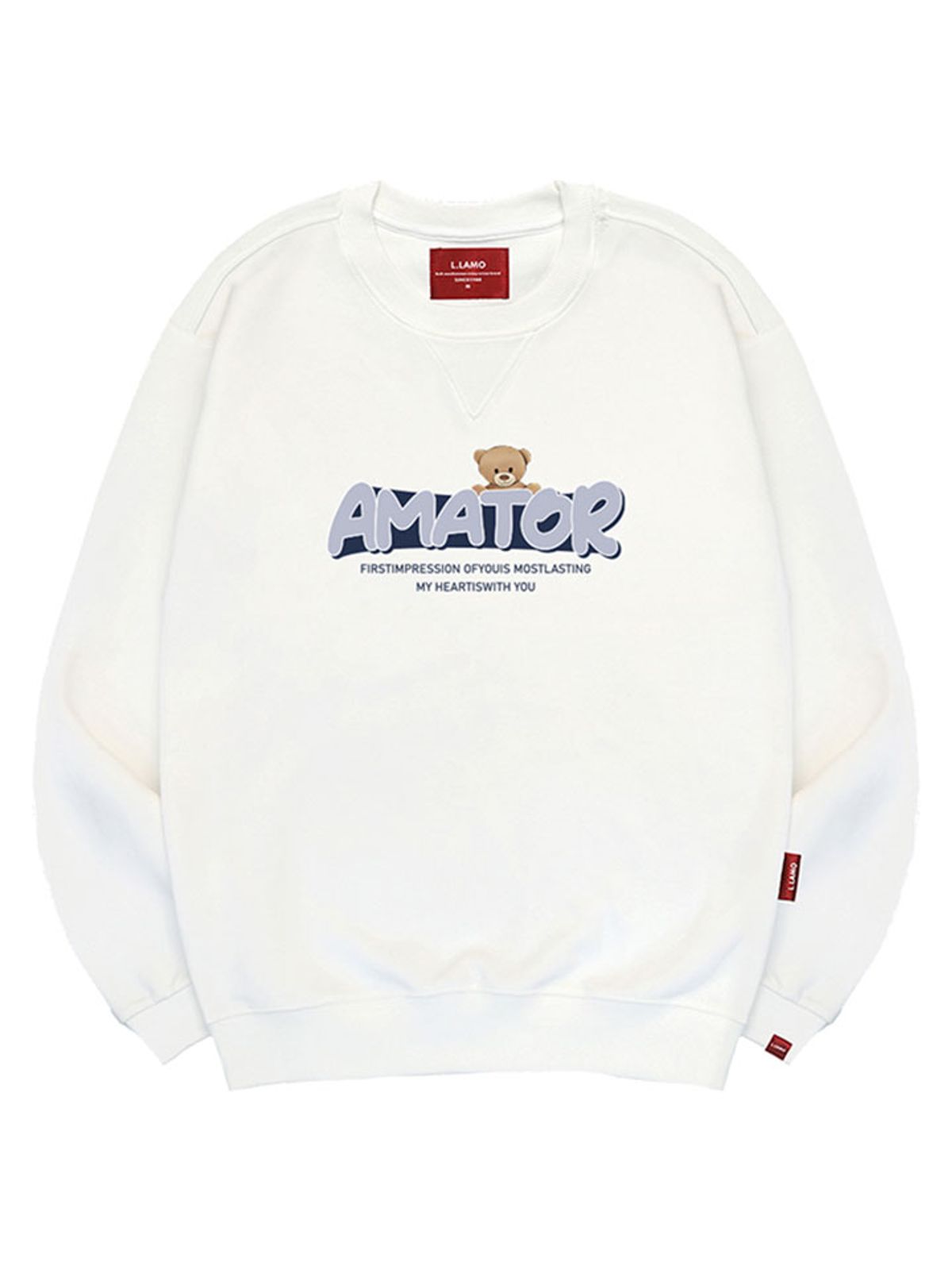 엘라모(LLAMO) 아마토르 맨투맨 남녀공용 빅사이즈 S~4XL