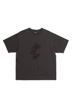 VTG Paisley Bird Tee Washed Charcoal