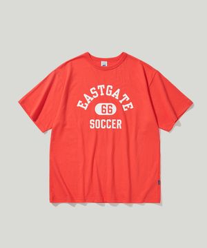 SOCCER T-SHIRT CORAL RED