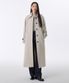 우먼즈 캐시미어 블렌드 발마칸 로브 코트 [오트밀]
