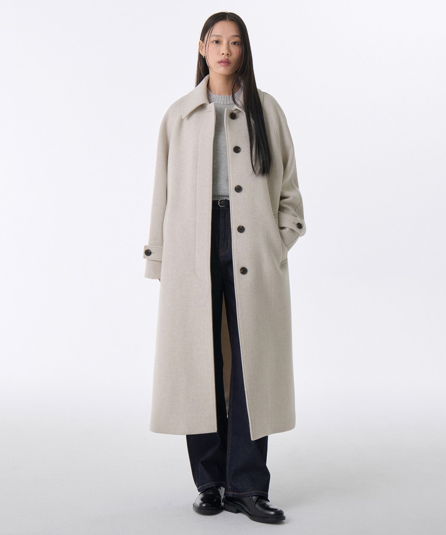 MUSINSA カシミアブレンド バルマカーンローブコート MUSINSA公式 | MUSINSA STANDARD WOMAN ウィメンズカシミヤブレンド