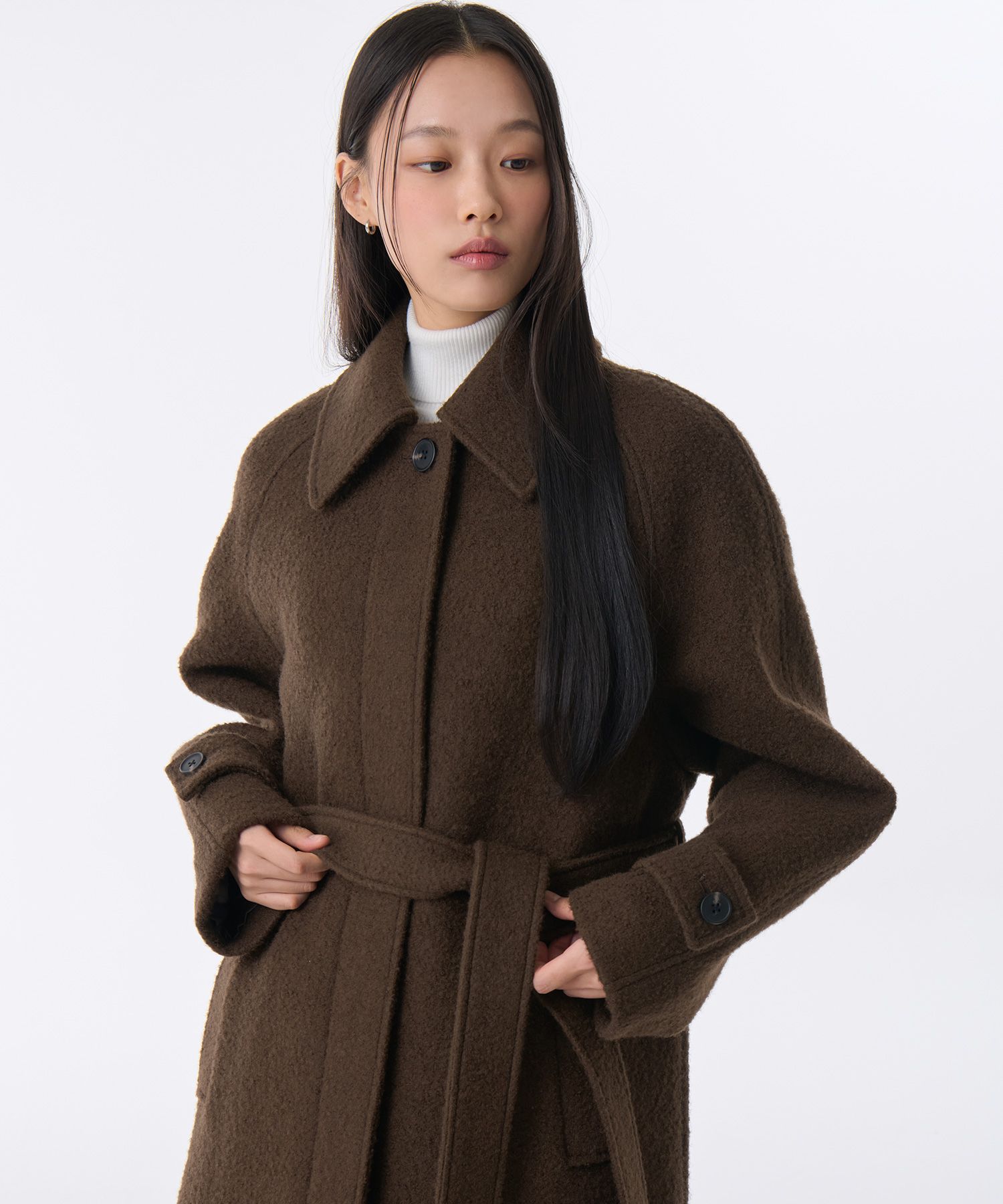 KNIT FLEC HALF BALMACAAN COAT コート　M Steven Alan（スティーブンアラン）の「＜Steven Alan＞ KNIT