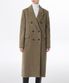 우먼즈 캐시미어 블렌드 더블 체스터 롱 코트 [헤더 올리브]
