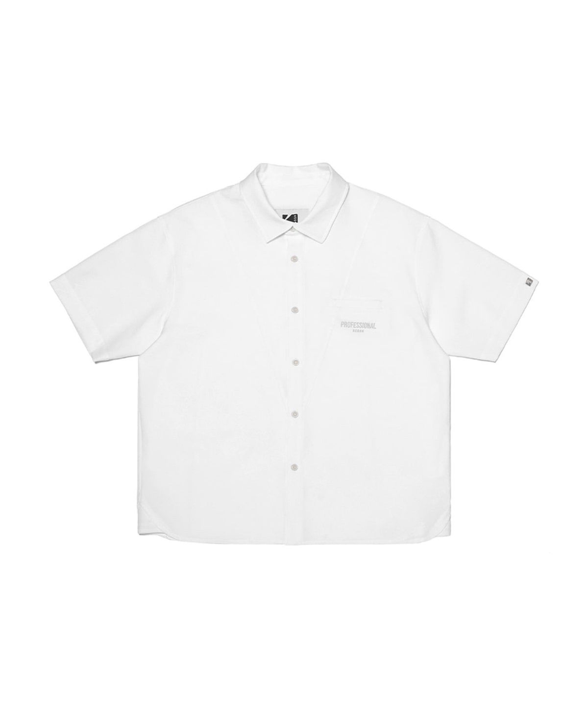 코닥(KODAK) 프로페셔널 우븐 반팔 셔츠 WHITE