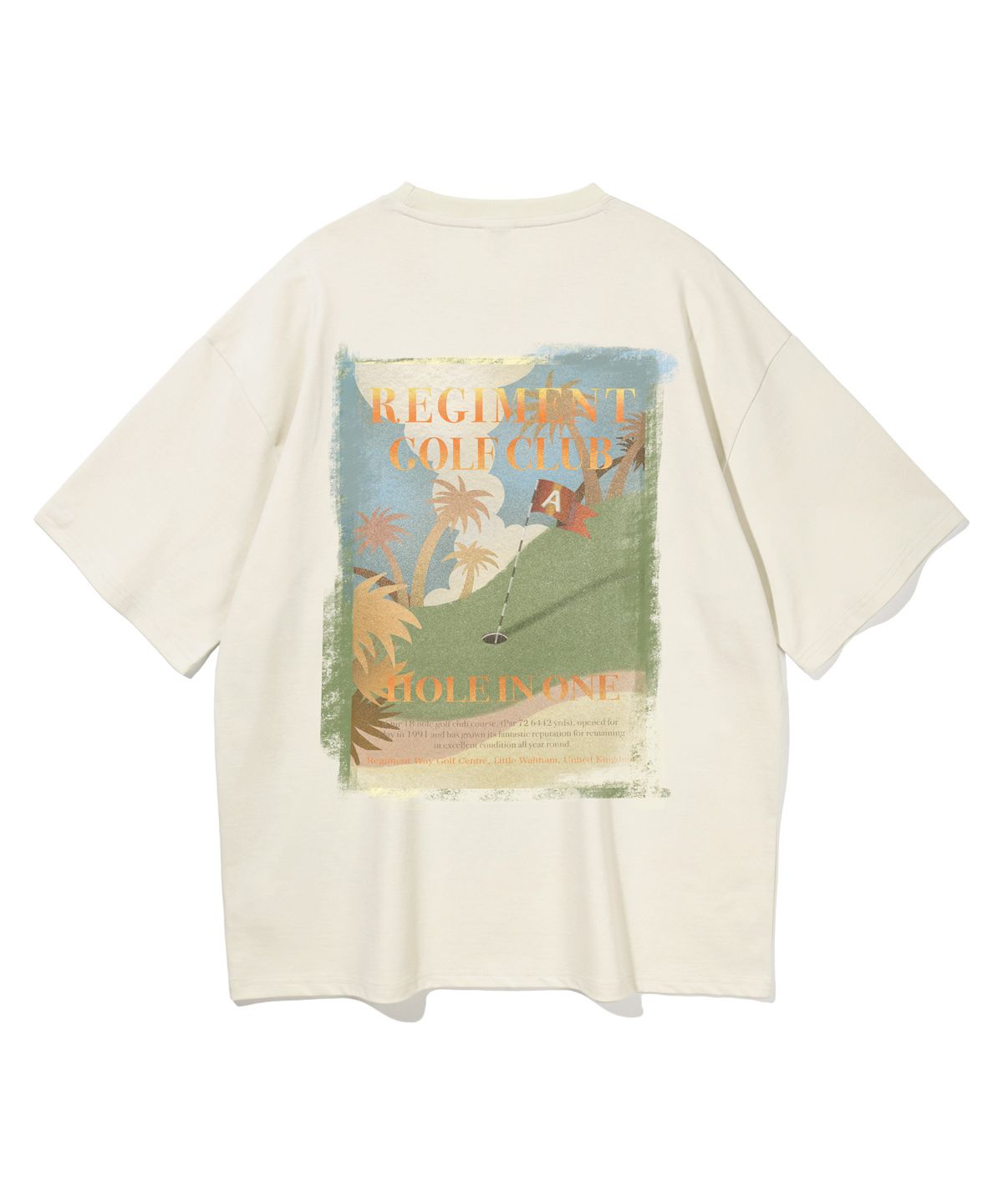 앨빈클로(ALVINCLO) [피치]REGIMENT GOLF CLUB 오버핏 반팔티 AST4577 (3 COLOR)