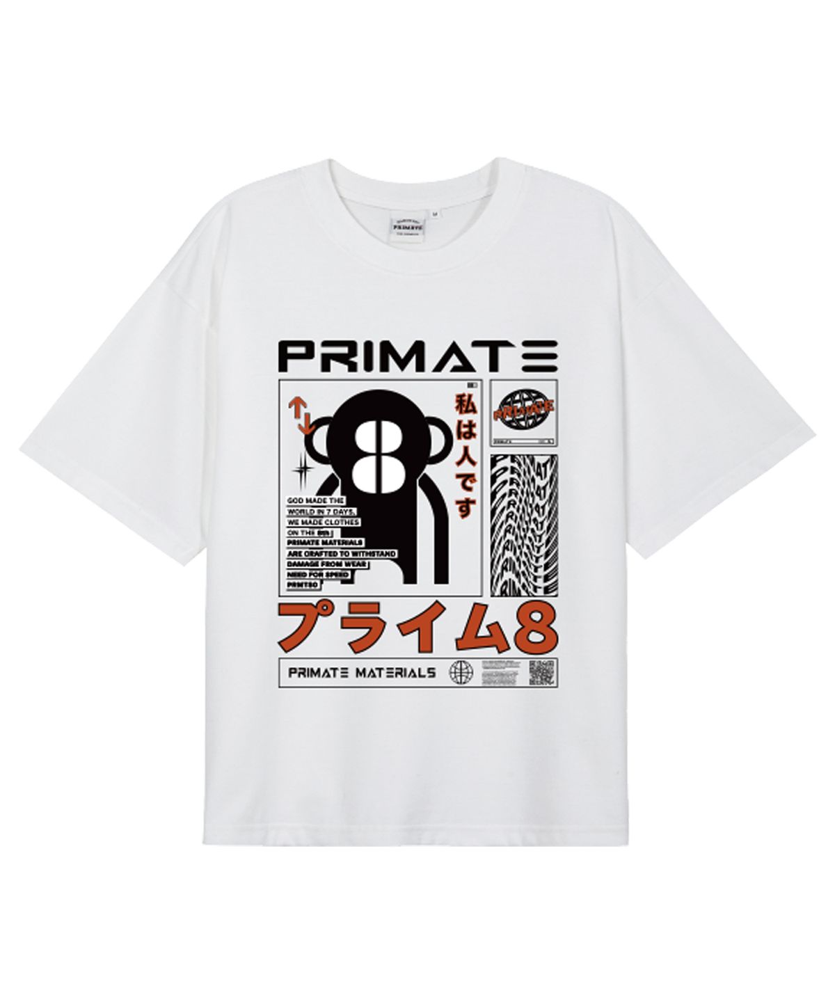 프라임에이트(PRIMATE) MARSHMELLO 오버핏 반팔티셔츠 10 Colors