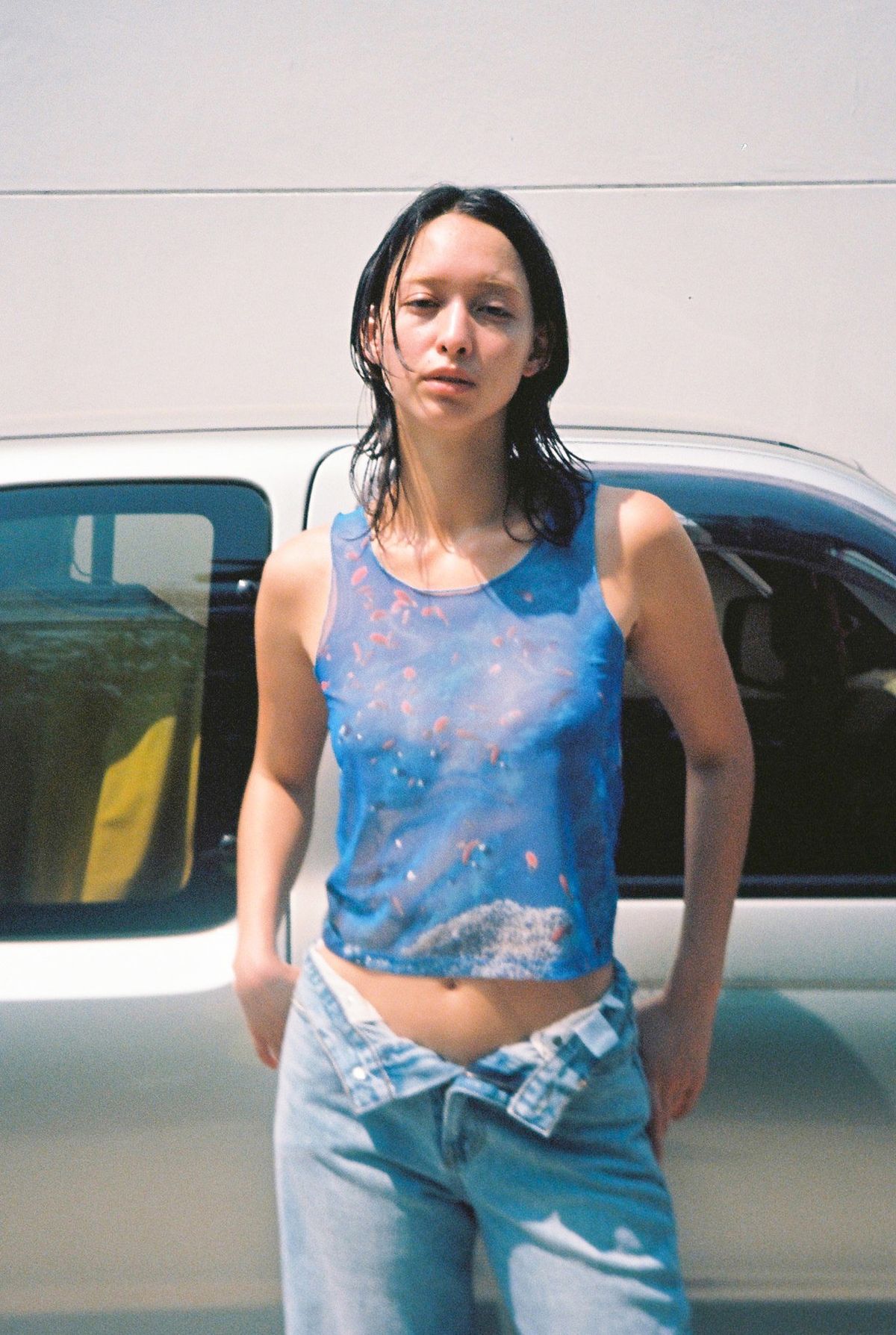 누아누(NUUANU) Dive Mesh top_Blue