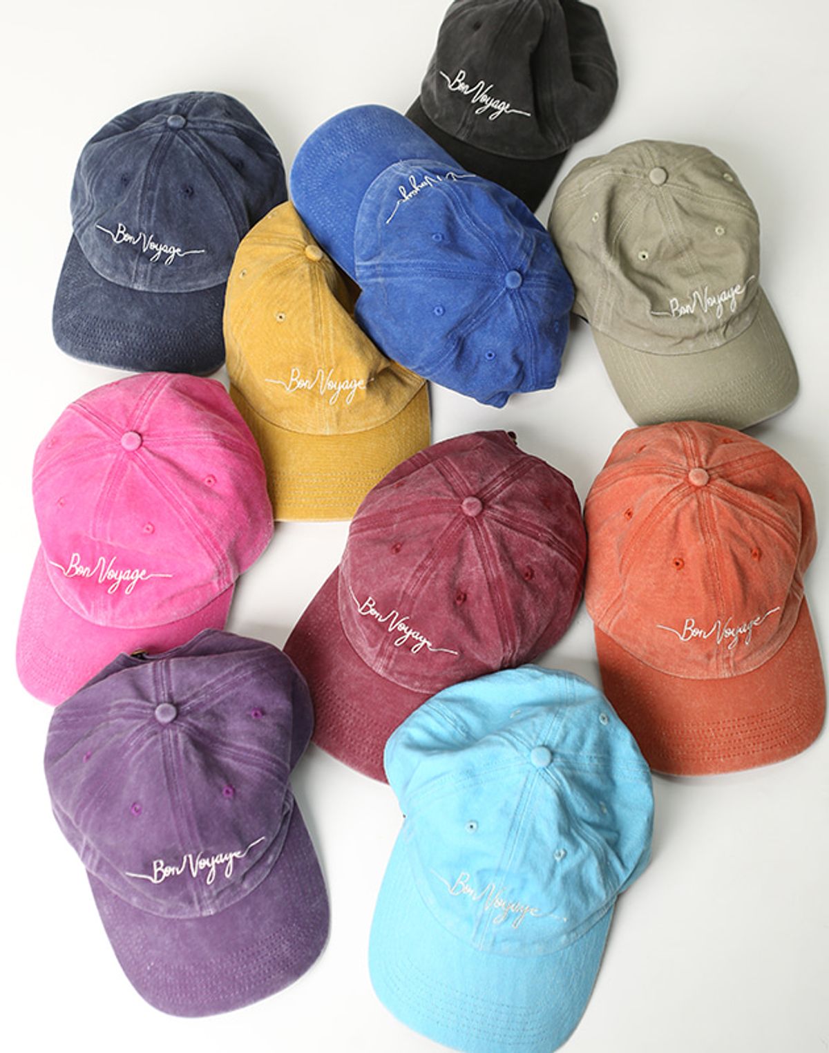 비키니밴더(VIKINI VENDER) bon voyage 빈티지 워시드 캡 - 10 colors