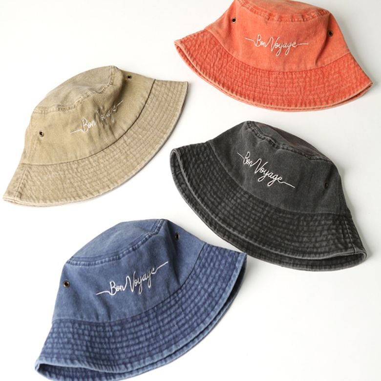 bon voyage 워시드 버킷햇 4 colors