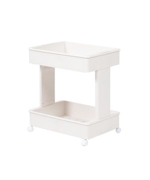 프리미엄 이동식 수납 선반 트롤리 2단