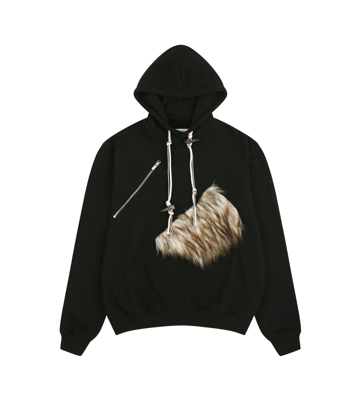 알디유(ALDIYOUU) Raccoon hoodie (Black)