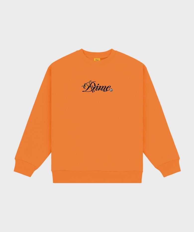 컬시브 스네이크 크루넥 롱슬리브 티셔츠 Orange