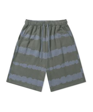 스트라이프 타이다이 스웻 쇼츠 [스카이블루]