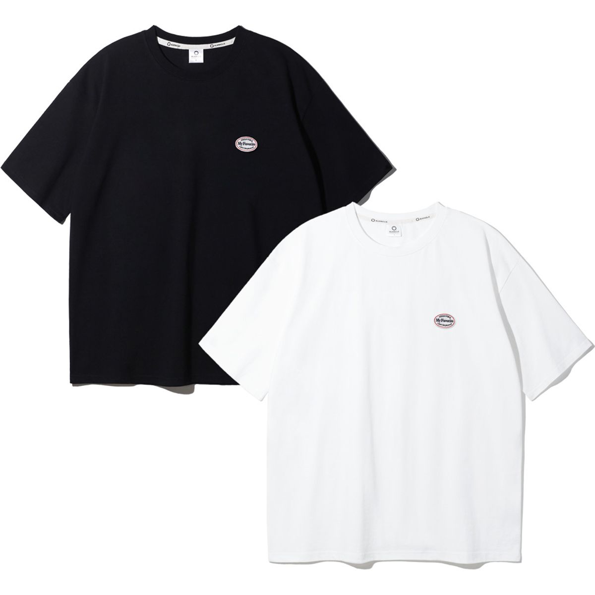앨빈클로(ALVINCLO) [2PACK] WAPPEN 오버핏 반팔티 2종