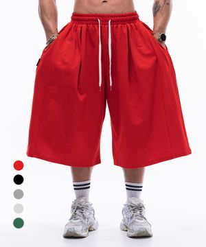 P2448 절개 와이드 버뮤다 팬츠 [5 COLOR]