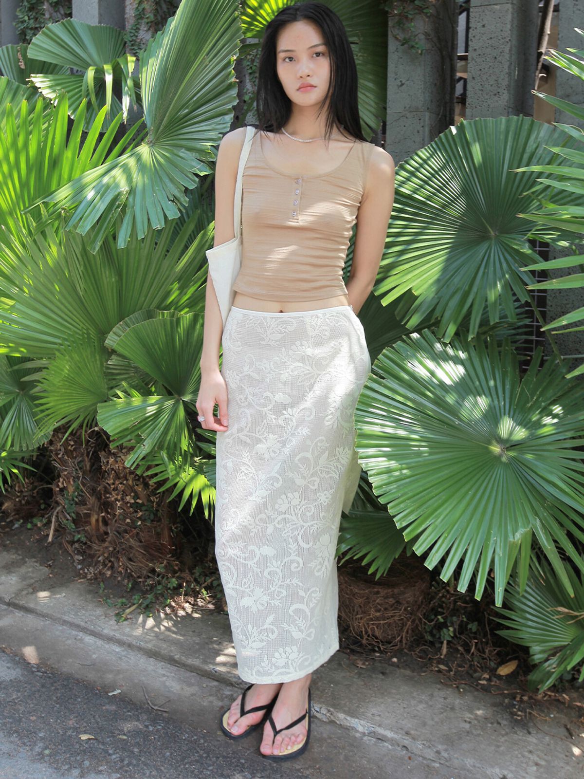 누아누(NUUANU) Alys Skirt_Beige