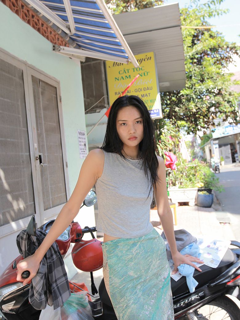 Puka Skirt_Emerald