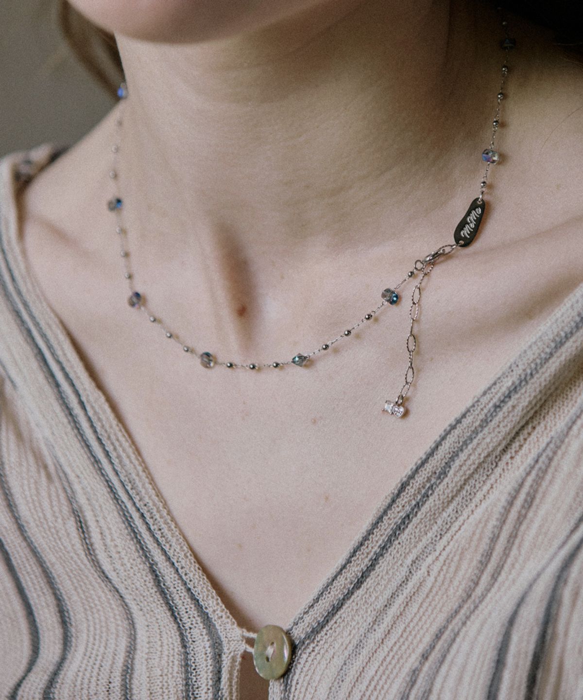 메리모티브(MERRYMOTIVE) Universe ball chain surgical necklace