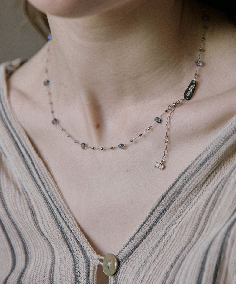 Universe ball chain surgical necklace