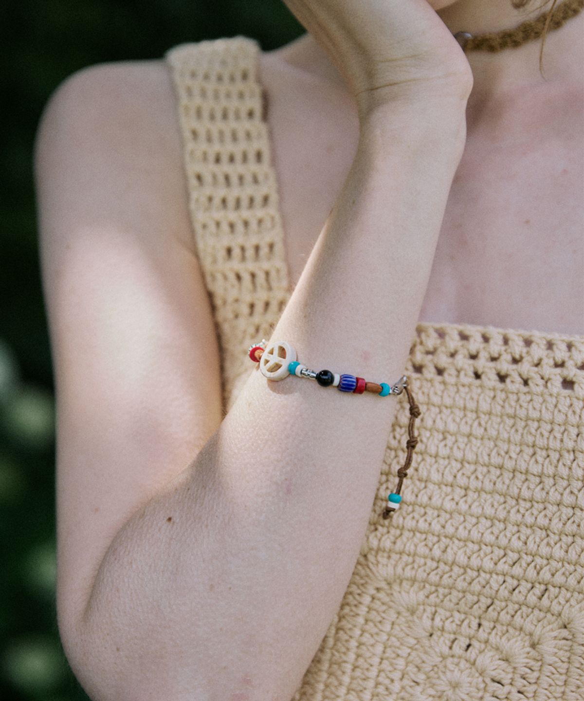 메리모티브(MERRYMOTIVE) [Unisex] Peaceful color gemstone braided bracelet