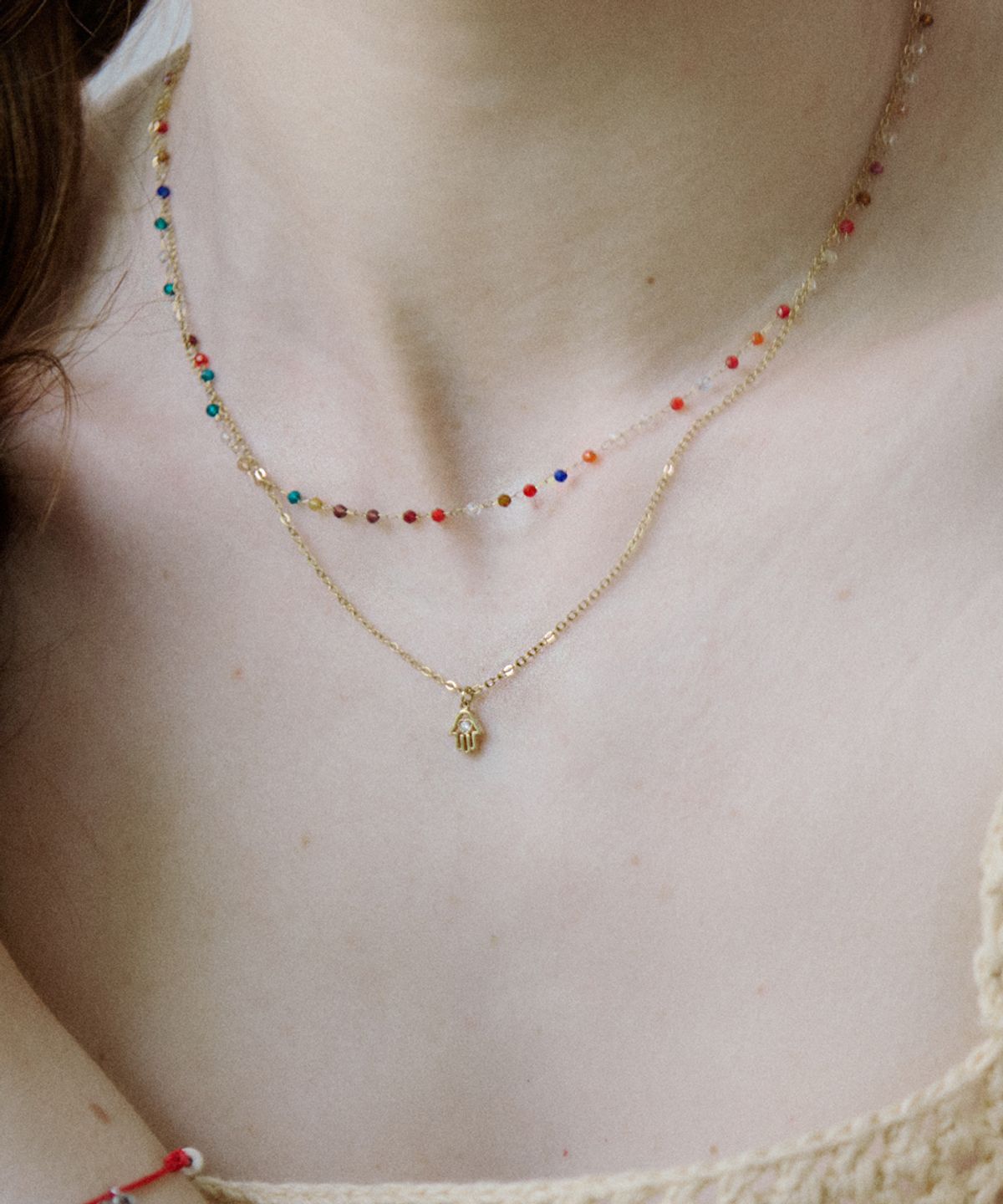메리모티브(MERRYMOTIVE) Colorful and warm power surgical necklace