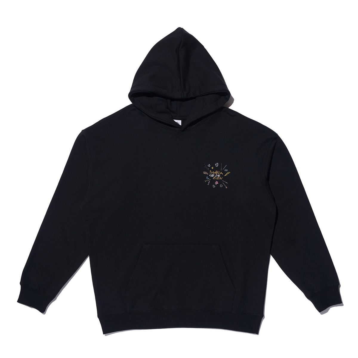 마리아쥬드비엔(MARIAGEDEBIEN) BLACK HOODIE (177)