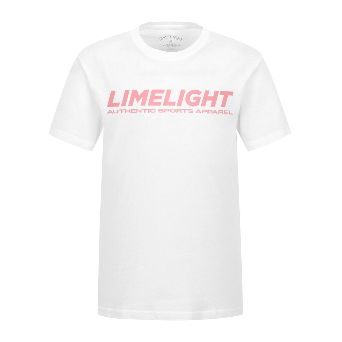 라임라잇 어패럴(LIMELIGHT APPAREL) 라임라잇 티셔츠 (화이트/핑크)