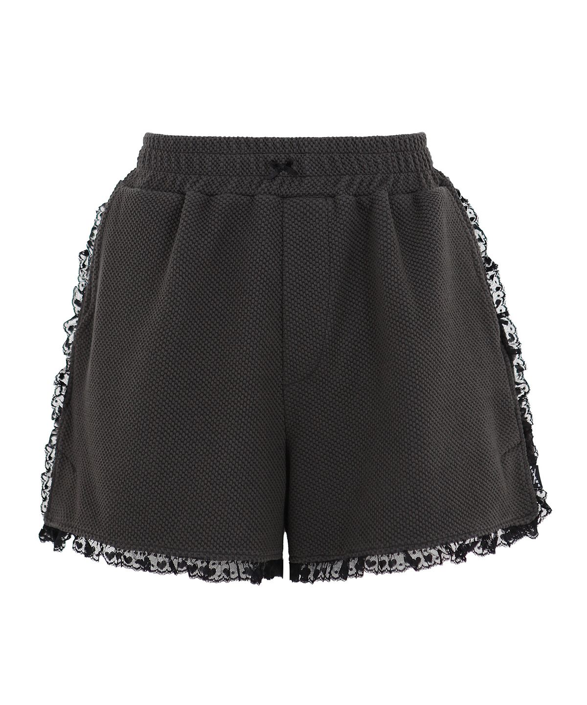 플라즈마스페어(PLASMA SPHERE) CUTE SHORTS IN DARK GREY (레이스 포인트 쇼츠)