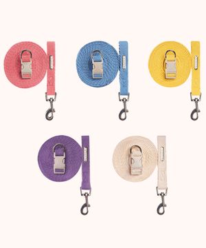 강아지 핸즈프리 코튼 멀티 리드줄 5color